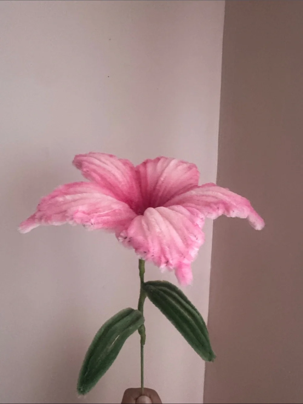 Pink Decorative Artificial Flower Stem - Home Accents (Hibiscus)